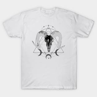 Wild Goat Skull Sacred Geometry T-Shirt